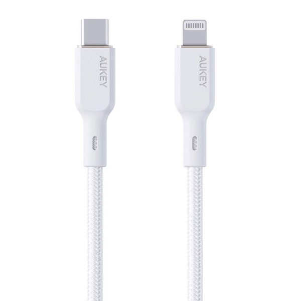 Cable Aukey CB-NCL2 USB-C to Lightning 1.8m (white)