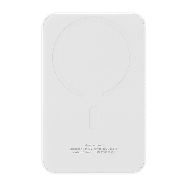 Magnetic Mini Powerbank Baseus 5000mAh, USB-C 20W (white)