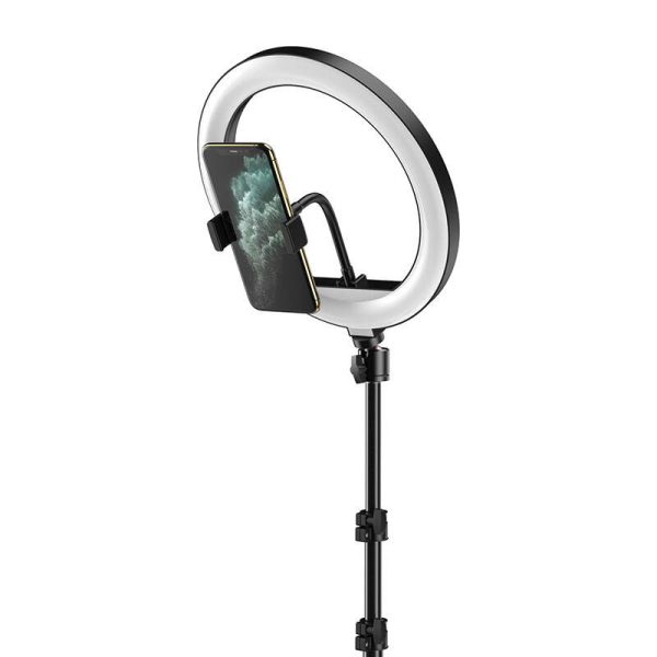 Tripod/ring light APEXEL APL-FL10JJ14Y (black)