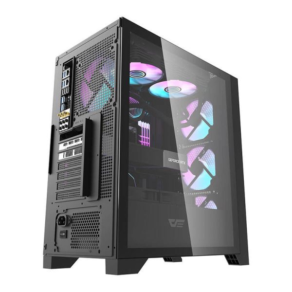 Computer case Darkflash DRX70 MESH + 4 RGB fans (black)