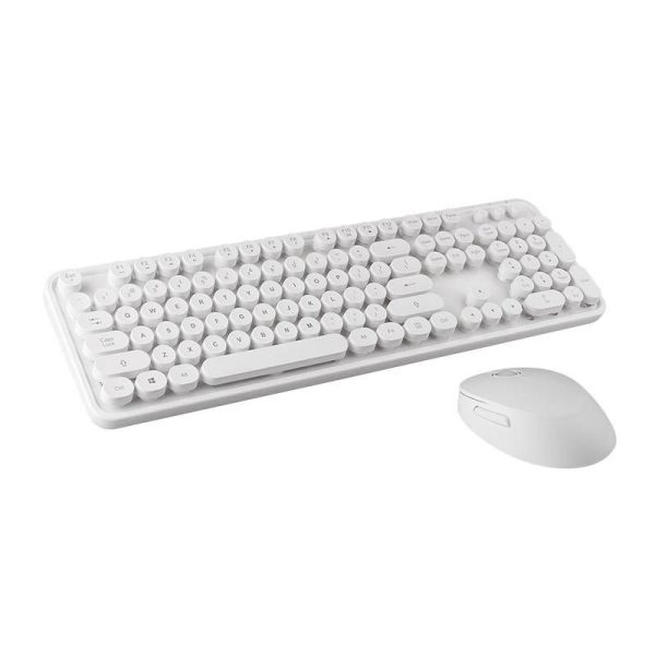 Wireless keyboard + mouse set MOFII Sweet 2.4G (white)