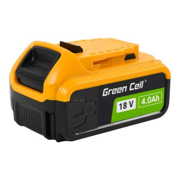 Power Tools Battery Green Cell PTDW18V4, DeWalt XR 18V 4Ah DCB182