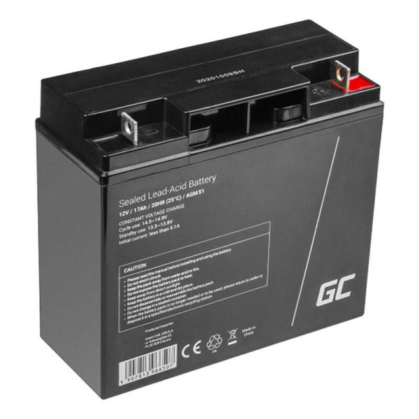 Maintenance-free AGM VRLA Green Cell AGM51 12V 17Ah Battery (for lawnmower, scooter, boat, wheelchair)