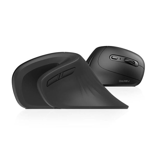 Wireless Vertical Mouse Dareu LM109 Magic Hand Bluetooth + 2.4G (black)