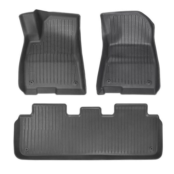 3-Piece Floor Mat for Tesla Baseus T-Space Series (Black)