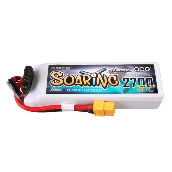 Gens ace G-Tech Soaring 2700mAh 11.1V 30C 3S1P LiPo Battery