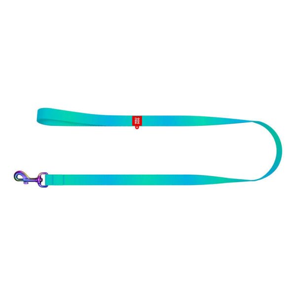 WAUDOG gradient nylon dog leash, length 122 cm blue