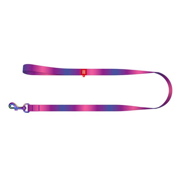 WAUDOG gradient nylon dog leash, length 122cm, purple