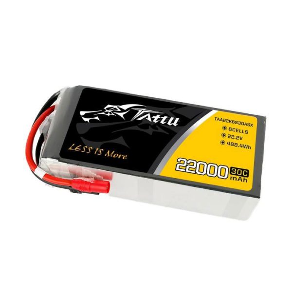 Battery Tattu 22000mAh 22.2V 30C 6S1P LiPo AS150+XT150