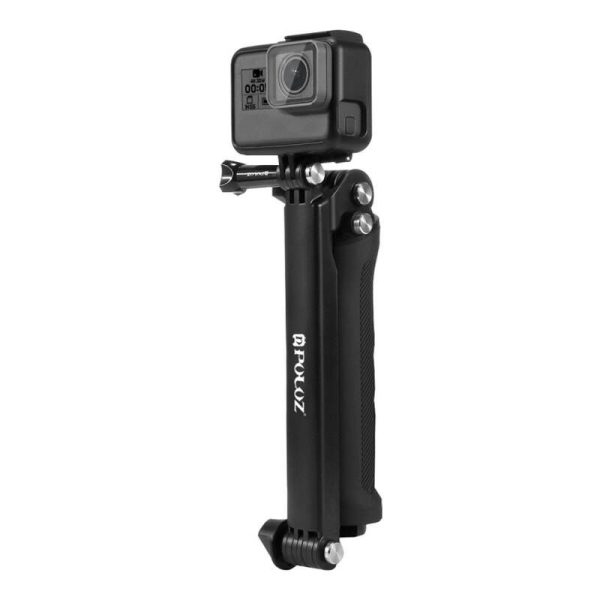 Folding Stick Selfie Stick/Tripod PU202 black