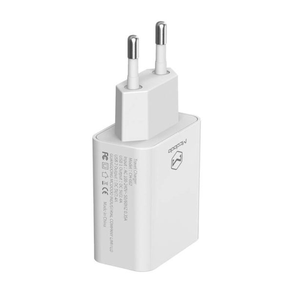 Mcdodo USB Dual Charger CH-6721 (EU) Type-C 1m Travel set (white)