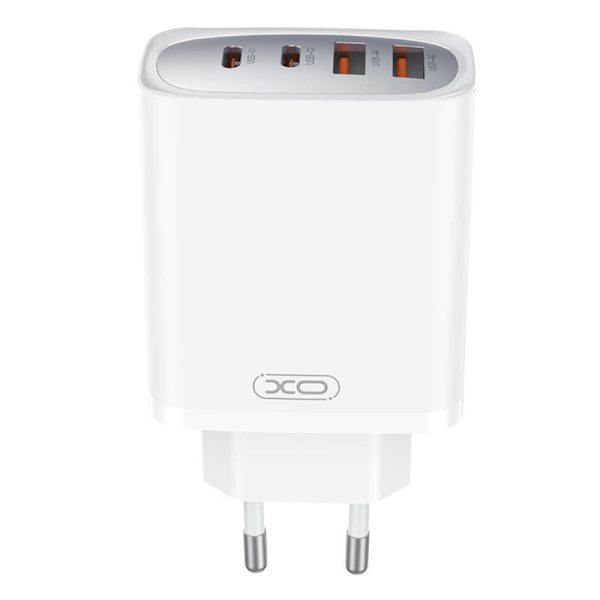 Wall charger XO CE22, 45W, GaN, 2x USB-C, 2x USB-A