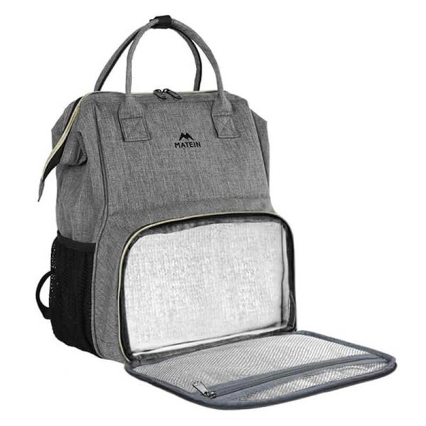 Laptop Backpack / Lunch Bag 15.6'' Matein 1368 USB Grey