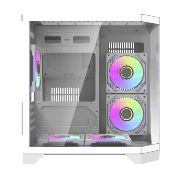 Darflash FT350 computer case + 5 aRGB fans (white)