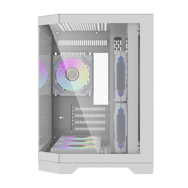 Darflash FT418 computer case + 6 aRGB fans (white)