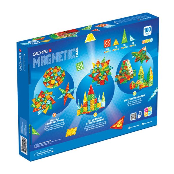 Geomag Gems 100 magnetic tiles