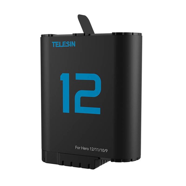 TELESIN lithium battery for GoPro Hero 12/11/10/9 (blue)