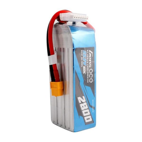 Lipo Gens ace 2800mAh 22.2V 60C 6S1P battery with XT60 connector