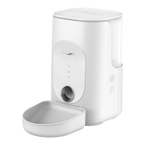 Dogness F16 WiFi 5G 4L smart food dispenser with plastic bowl (white)