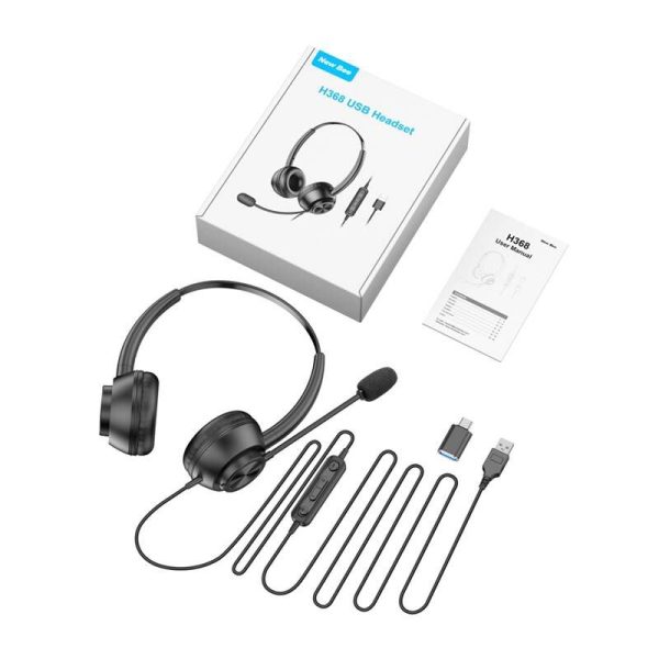 Wired headset with microphone New Bee H368