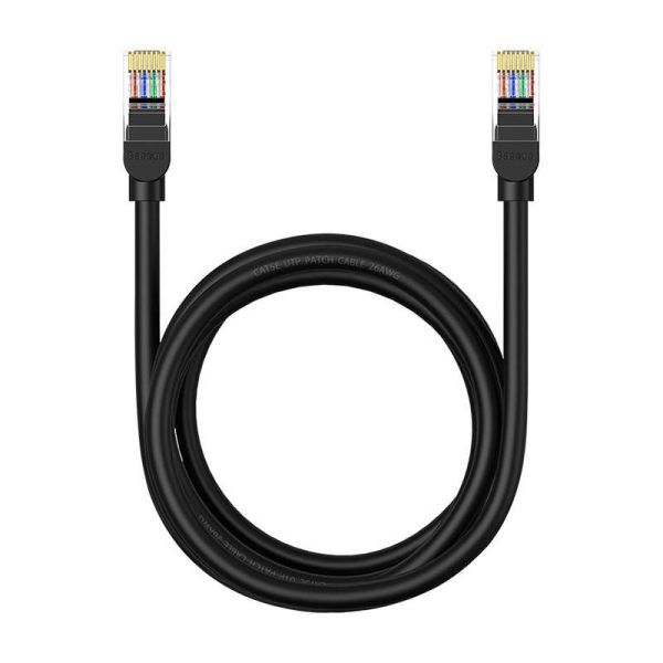 Baseus Ethernet CAT5, 2m network cable (black)