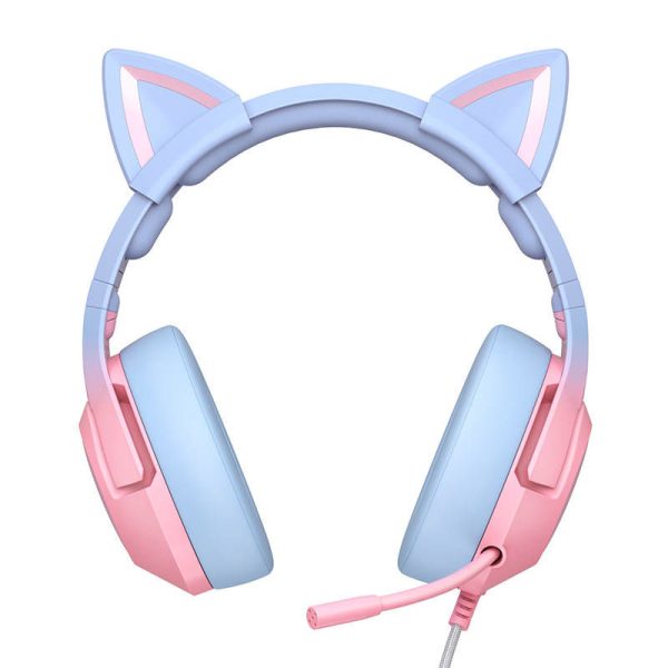 Gaming headphones ONIKUMA K9 Pink/Blue