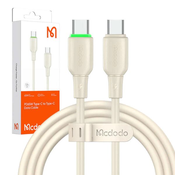 Cable USB-C do USB-C Mcdodo CA-4770 65W 1.2m (beige)