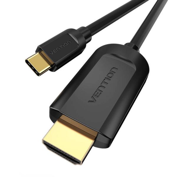 Cable USB-C to HDMI 1.4 Vention CGUBG 4K 30Hz 1,5m (black)