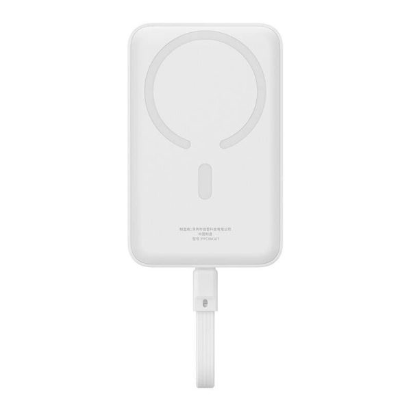 Powerbank Baseus Magnetic Mini 10000mAh, USB-C 30W MagSafe (white)