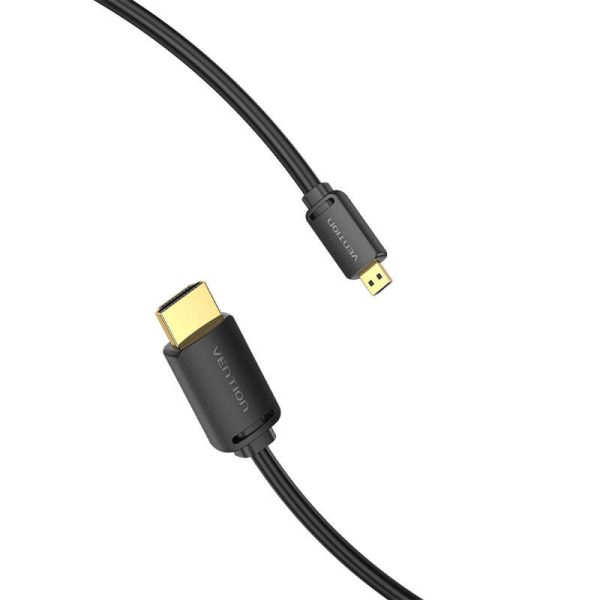 HDMI-D Male to HDMI-A Male Cable Vention AGIBG 1,5m, 4K 60Hz (Black)