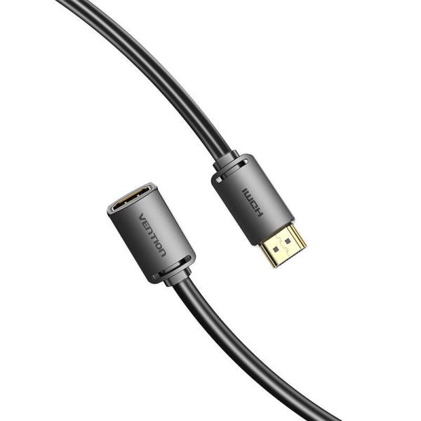 HDMI 2.0 Male to HDMI 2.0 Female Extension Cable Vention AHCBJ 5m, 4K 60Hz, (Black)