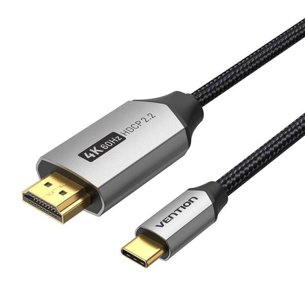 USB-C do HDMI 2.0 cable Vention CRBBH 2m, 4K 60Hz (black)