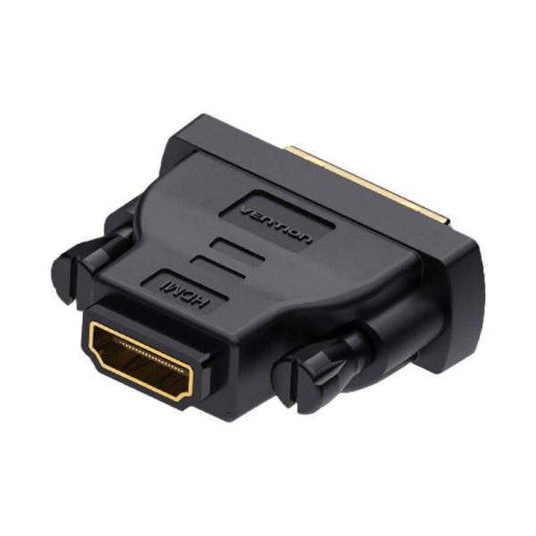 DVI (24+1) Male to HDMI 1.4 Female Adapter Vention ECDB0 1080P 60Hz (black)