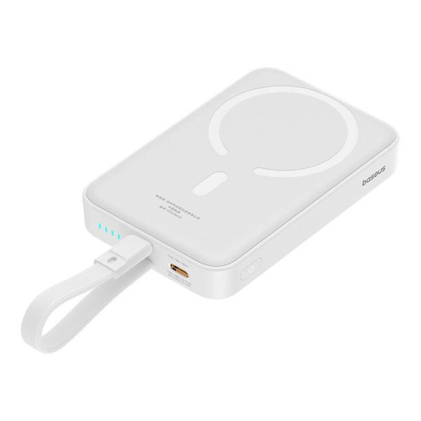 Powerbank Baseus Magnetic Mini 10000mAh, Lightning 20W MagSafe (white)