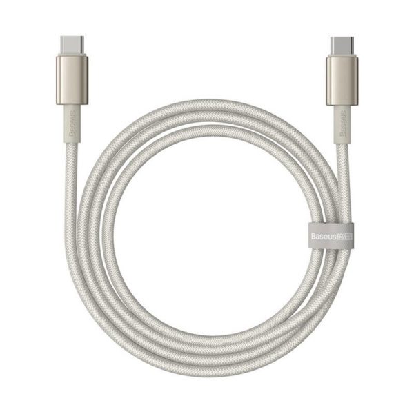 Cable USB-C do USB-C Baseus Tungsten Gold, 100W, 1m (złoty)