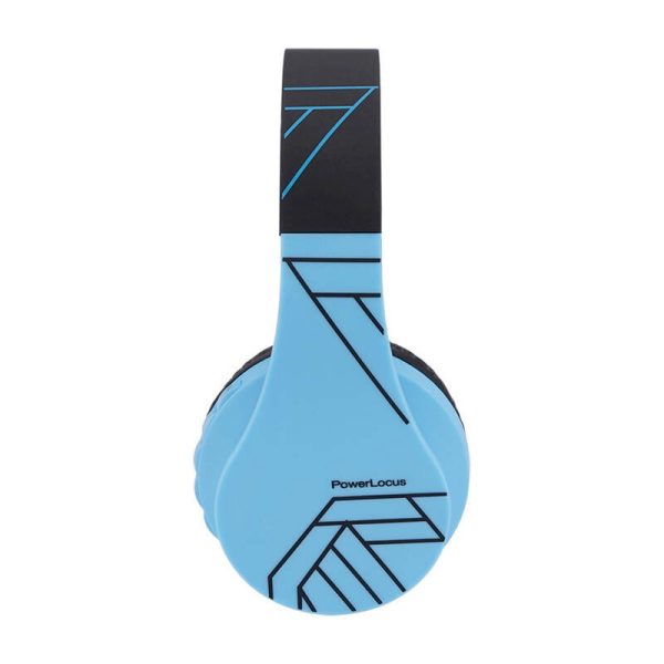 PowerLocus P1 wireless headphones for kids (blue-black)