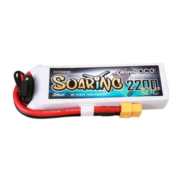 Gens ace G-Tech Soaring 2200mAh 11.1V 30C 3S1P Lipo Batte