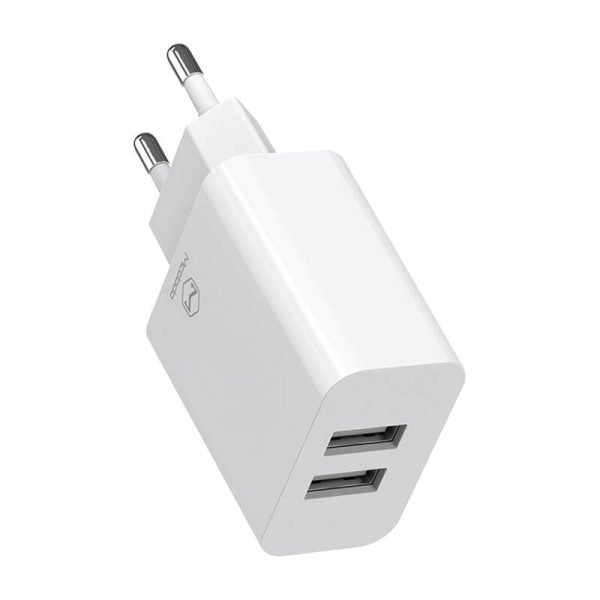 Mcdodo USB Dual Charger CH-6721 (EU) Type-C 1m Travel set (white)