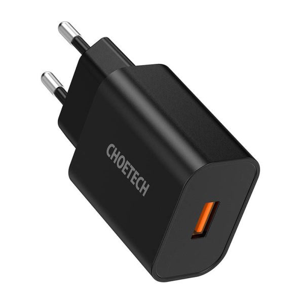 Wall Charger Choetech 18W USB-A (black)