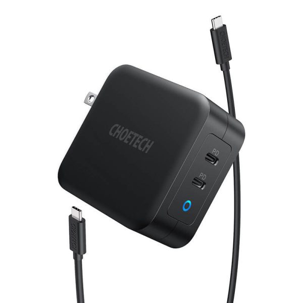 Choetech PD6008 2xUSB-C PD 100W GaN mains charger