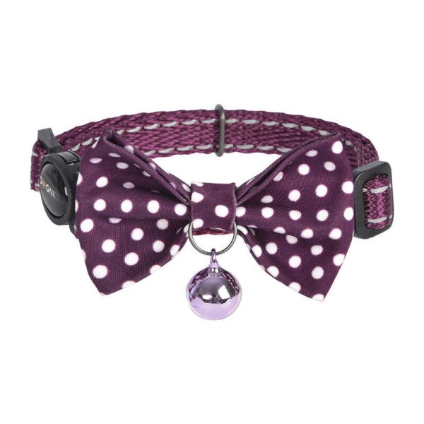 Collar set Dogness for cats 2 pcs (Calamus Purple/Polka Dot Purple)