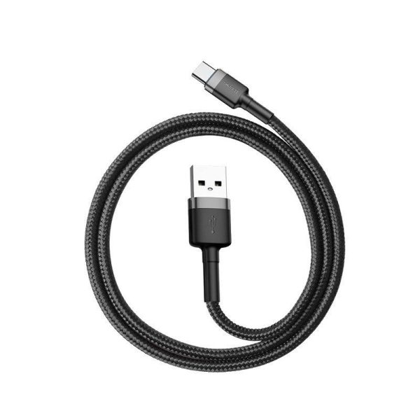 Baseus Cafule USB-C 3A 0.5m (Grijs + Zwart) Kabel