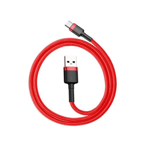 Baseus Cafule USB-C 3A 1m kabel (Rood)