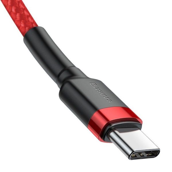 Basus Cafule Kabel USB-C PD 2.0 QC 3.0 60W 1m (Rood)