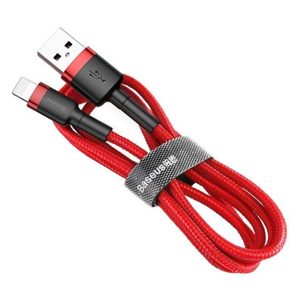 Baseus Cafule USB Lightning Kabel 2,4A 0,5m (Rood)