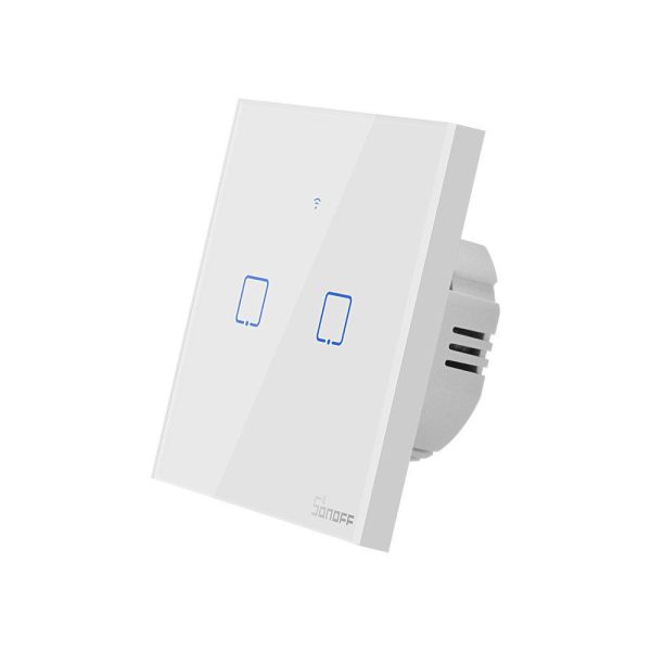 Slimme Schakelaar WiFi + RF 433 Sonoff T1 EU TX (2-kanaals)