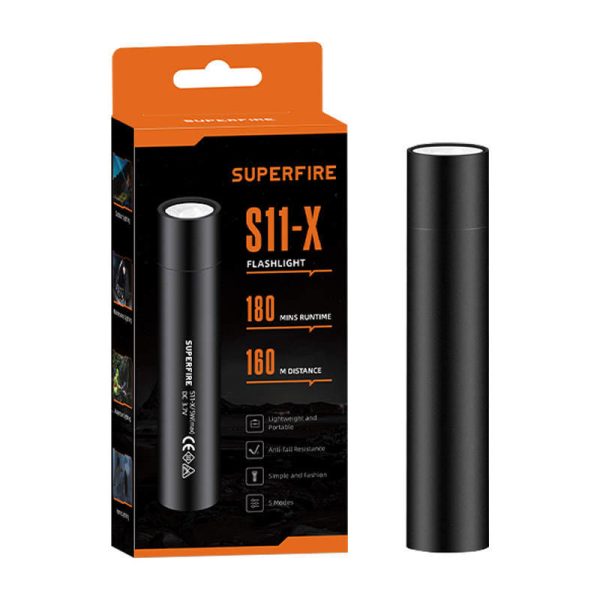 Supfire S11-X Mini Flashlight, 700 Lumens, USB Rechargeable