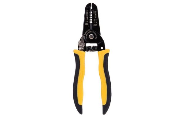 Deli Tools EDL2607 Wire Stripper with 0.6-2.6mm Black and Yellow Finish