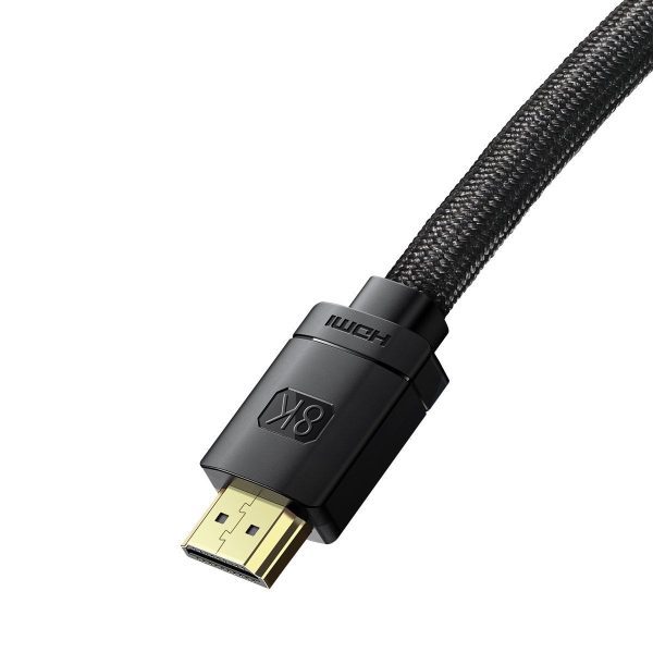 Baseus High Definition Series HDMI 2.1 8K 60Hz 3D HDR 48Gbps Cable, 3m (Black)