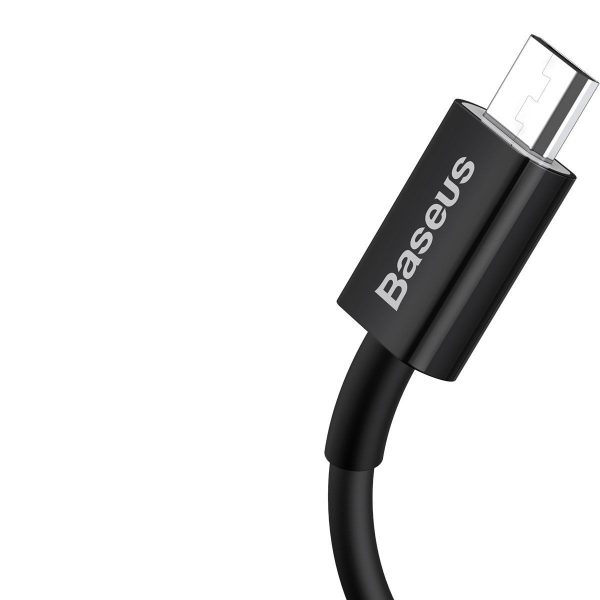 Baseus Superior Series USB to Micro USB Cable, 2A, 2m (Black)